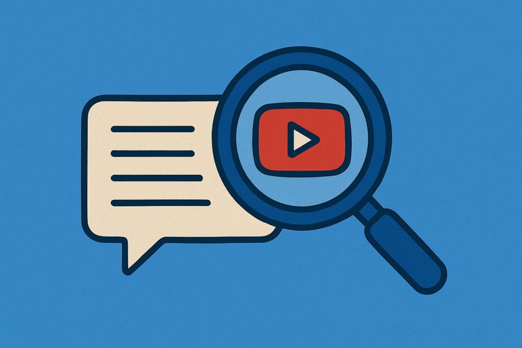 YouTube comment finder